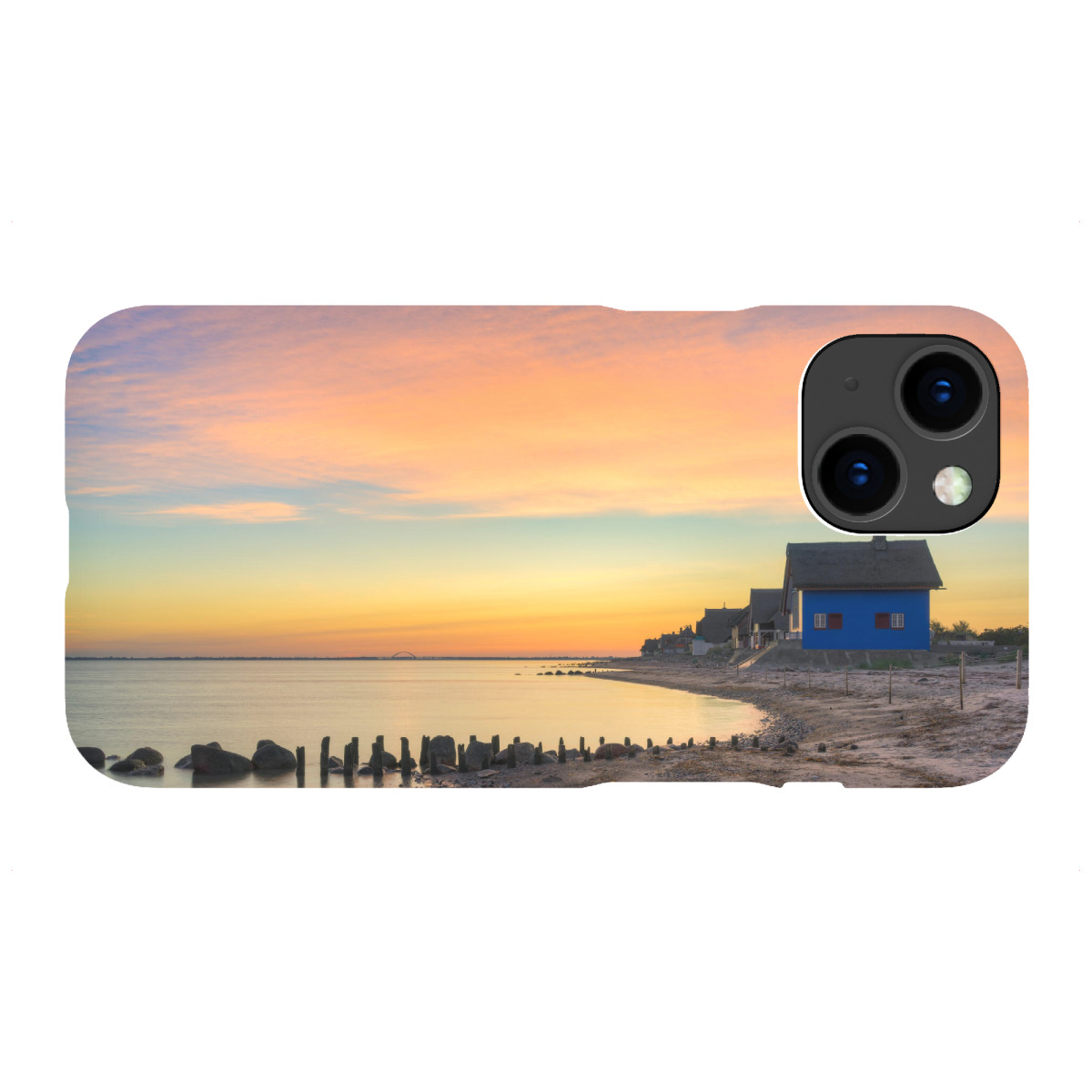 "Häuser am Meer in Heiligenhafen"für iPhone - Premium-Case Handyhülle artboxONE