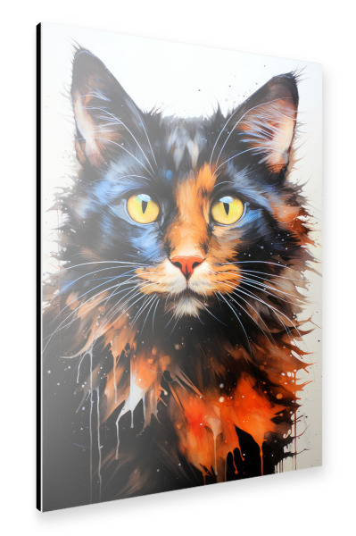 Alu-Dibond "Künstlerische Katze B" 30x20 cm artboxONE