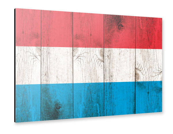 Alu-Dibond "Luxembourg Vintage Flag" 30x20 cm artboxONE