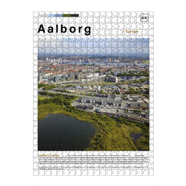 Puzzle Ravensburger "Cover der Aalborg-Zeitung" artboxONE - Städte,Architektur