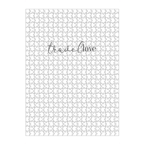 Puzzle Ravensburger "Travellove" artboxONE - Typografie,Reise,Liebe