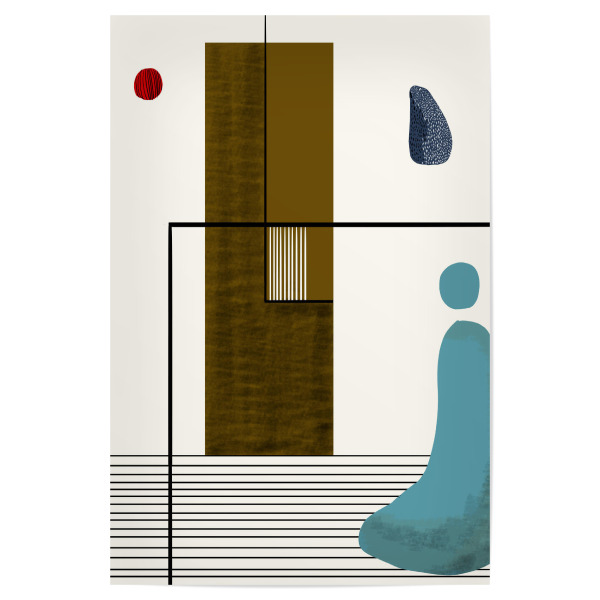 Poster "Einsamkeit und Reflexion" artboxONE - Abstrakt