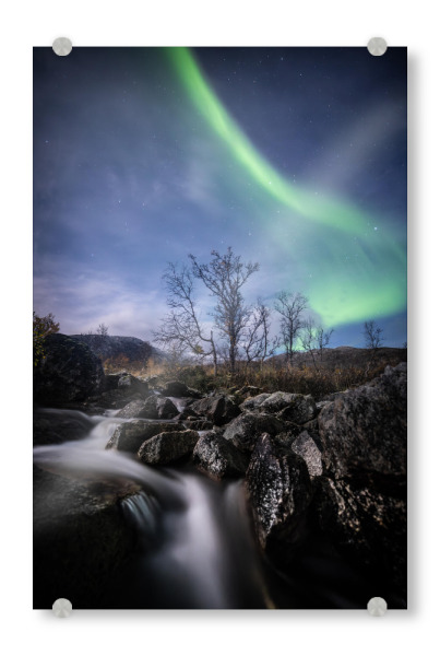 Acrylglasbild "Norwegen Polarlicht" artboxONE - Natur,Reise