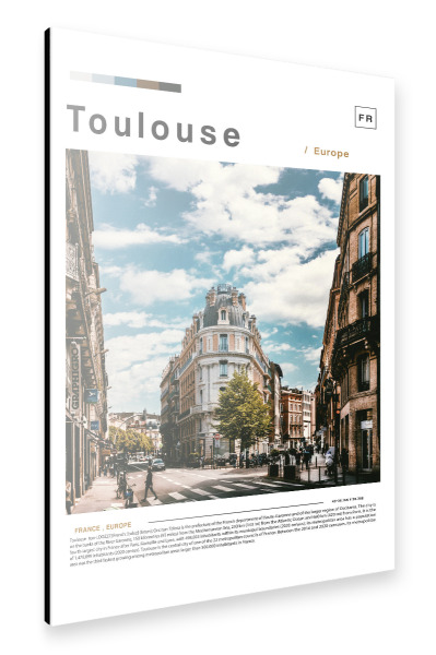 Alu-Dibond "Cover der Zeitung Toulouse" 30x20 cm artboxONE