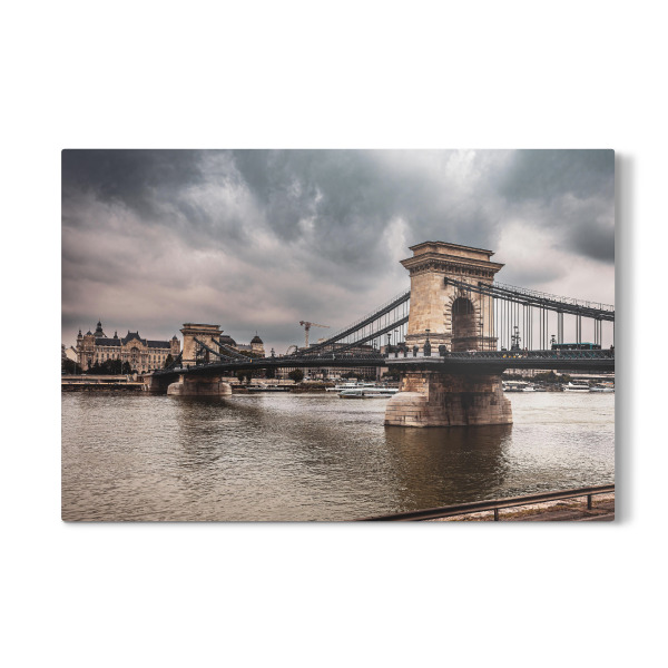 Galerie-Print "Donau mit der Kettenbrücke" 30x20 cm artboxONE