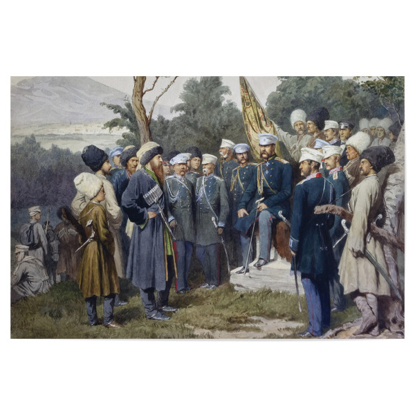 Poster 30x20 cm "Kapitulation von Imam Schamil" artboxONE - Reise,Menschen,Für Mama,Für Papa,Männer