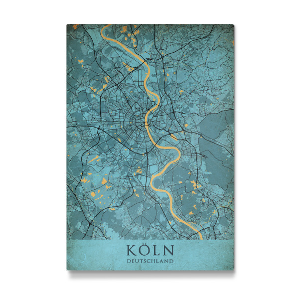 Galerie-Print "Köln Vintage Map" 30x20 cm artboxONE
