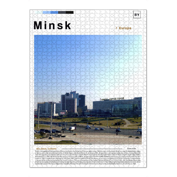 Puzzle Ravensburger "Cover der Minsker Zeitung" artboxONE - Städte,Architektur