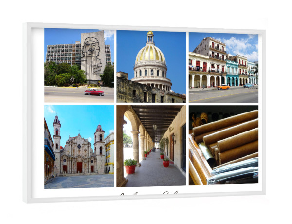 Poster mit weißem Rahmen "Habana @ Cuba" artboxONE - Städte,Reise,Architektur,Reise / Strand und Meer,Reise / Länder