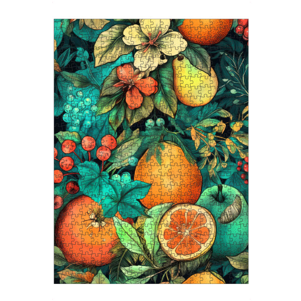 artboxONE Puzzle "Flora und Früchte C" artboxONE - Natur,Floral - Früchte,Obst,Flora,Natur,Blumen,Blatt,Blätter,Botanisch - Bild früchte