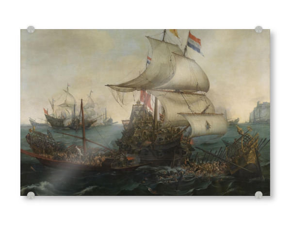 Acrylglasbild "Dutch ramming Spanish galleys" artboxONE - Reise,Reise / Strand und Meer,Männer - Hendrick cornelisz vroom