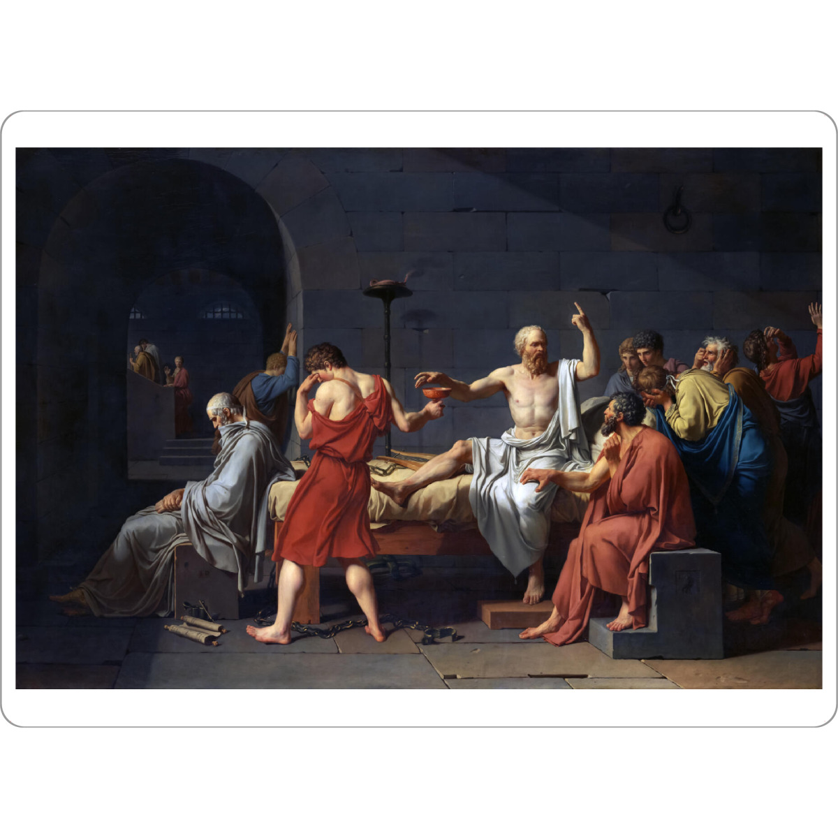 Tischset "Der Tod des Sokrates" artboxONE - Menschen,Städte / Weitere,Für Mama,Für Papa,Männer