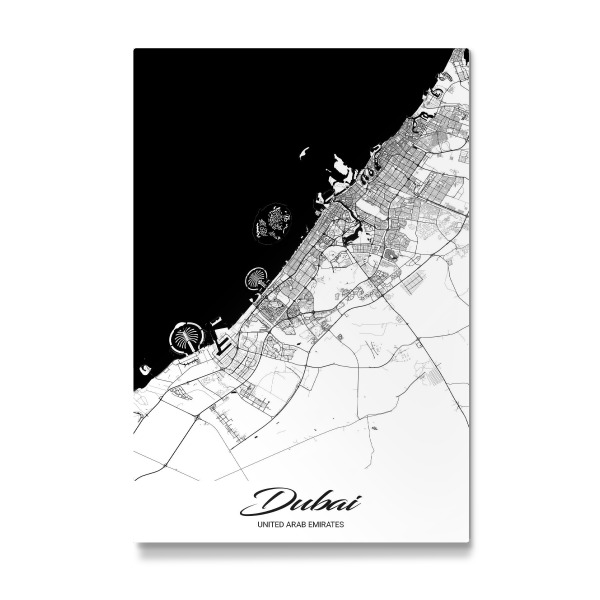 Galerie-Print "Dubai City Map" 30x20 cm artboxONE