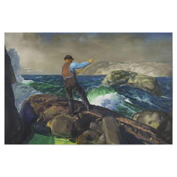 Poster 30x20 cm "Fischer - George Bellows" artboxONE - Natur,Reise / Strand und Meer,Männer