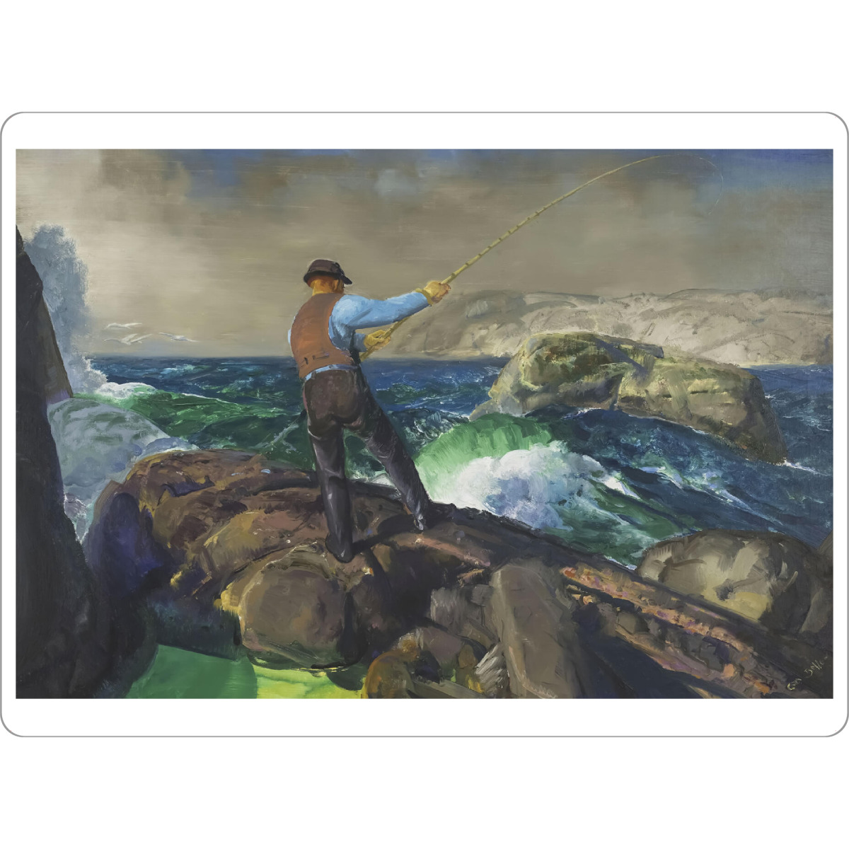 Tischset "Fischer - George Bellows" artboxONE - Natur,Reise / Strand und Meer,Männer