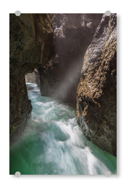 Acrylglasbild "Blick in die Partnachklamm" artboxONE - Natur,Reise