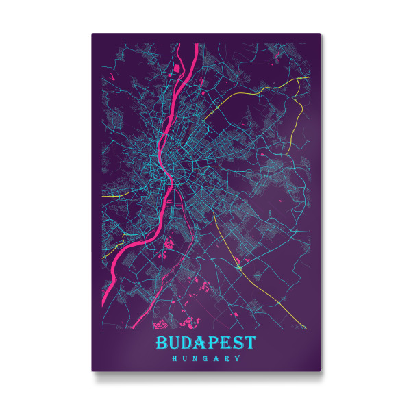 Galerie-Print "Budapest City Plan" 30x20 cm artboxONE