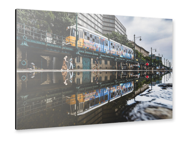Alu-Dibond "Die Straßenbahn von Budapest" 30x20 cm artboxONE