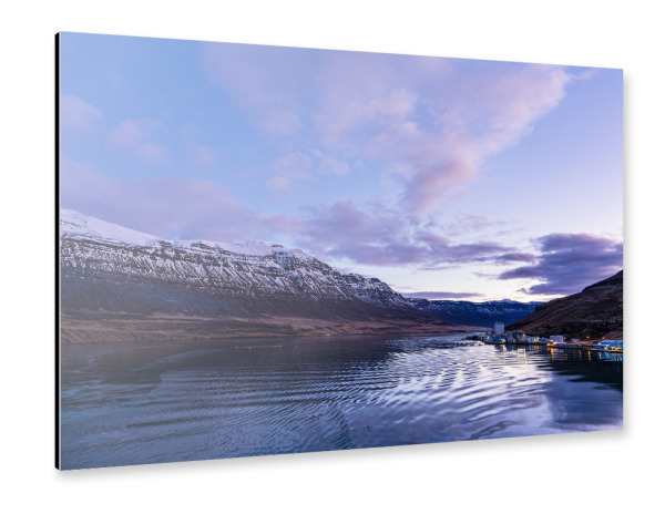 Alu-Dibond "Fjord im Osten von Island" 30x20 cm artboxONE