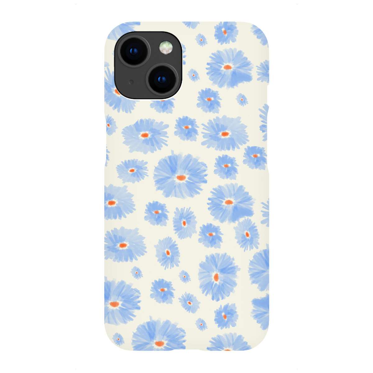 iPhone "Blüten blau" Premium-Case Handyhülle artboxONE