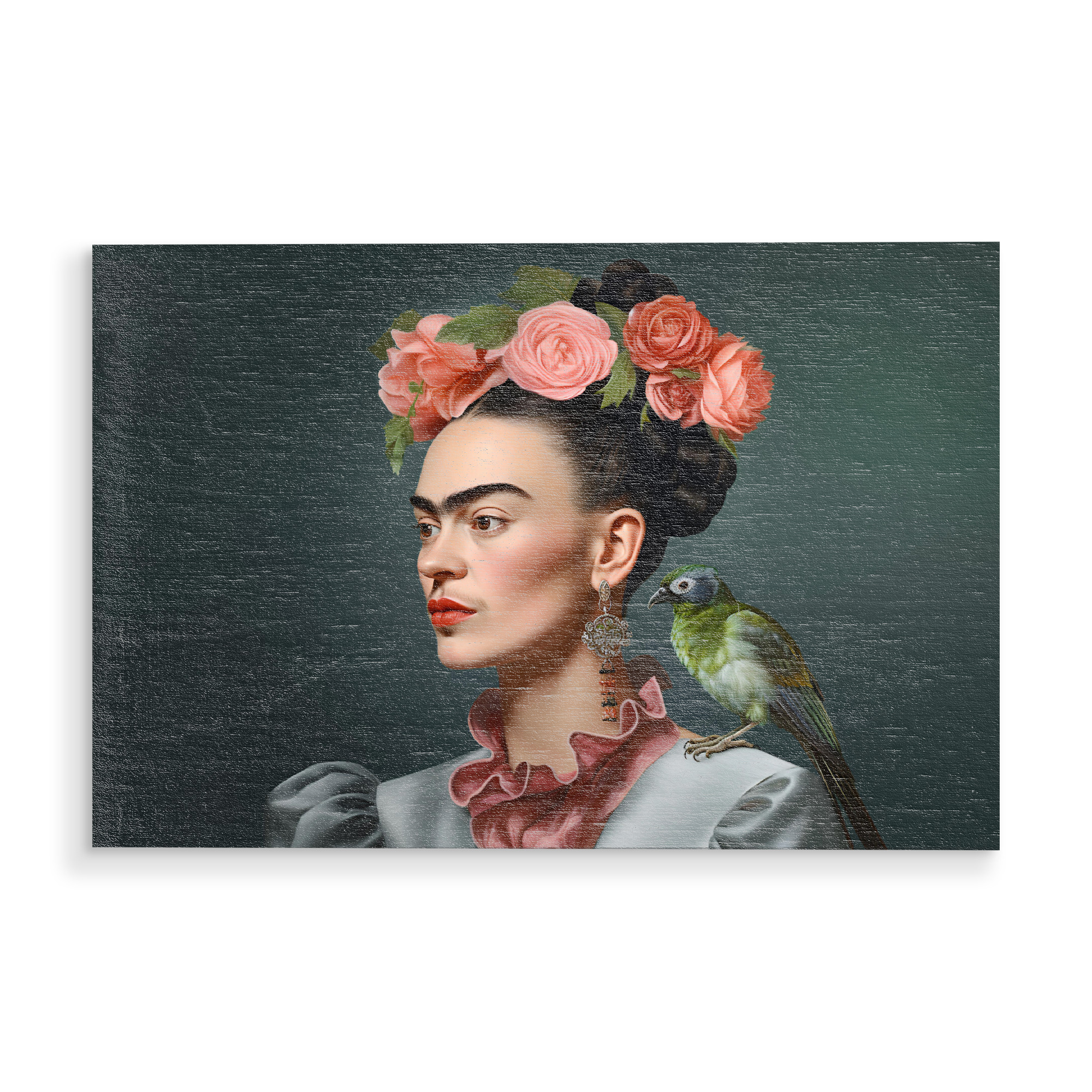 Holzbild "Frida style" artboxONE - Floral,Tiere,Menschen
