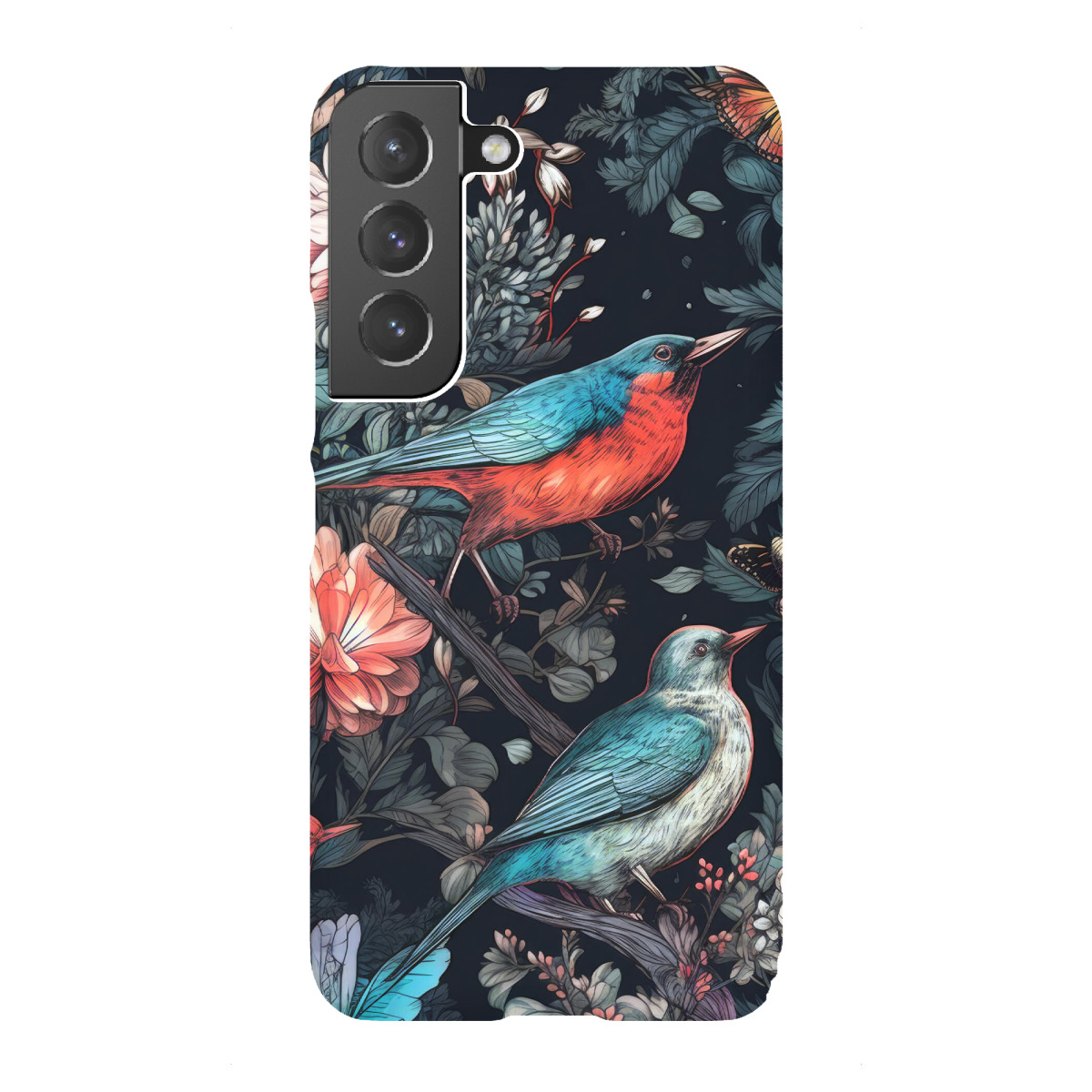 "Blumen und Vögel Kunst A"für Samsung Galaxy - Premium-Case Handyhülle artboxONE