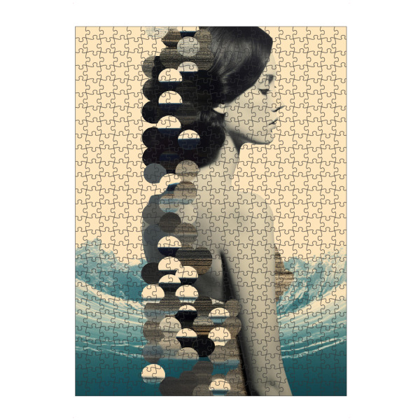 Puzzle Ravensburger "Frauen Collage-Stil" artboxONE - Abstrakt,Menschen,Geometrie