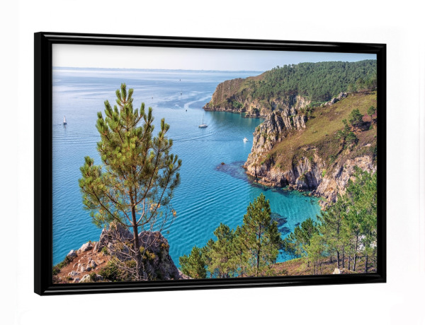 Poster mit schwarzem Rahmen "Sommer in der Bretagne" artboxONE - Natur,Reise,Reise / Strand und Meer,Reise / Länder,Für Mama