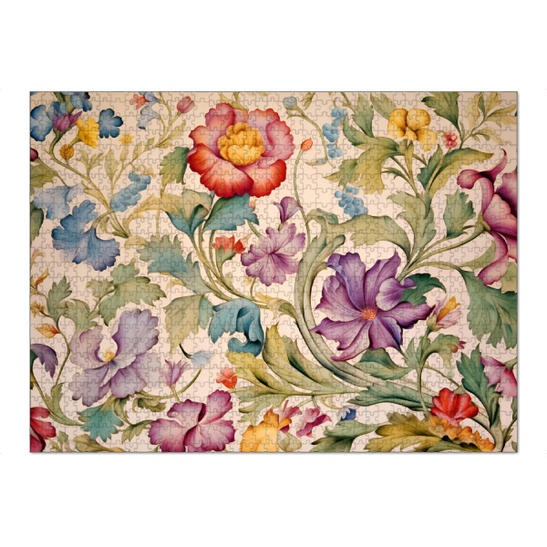 Puzzle Ravensburger "Romanisches Blumen Design" artboxONE - Natur,Floral,Abstrakt