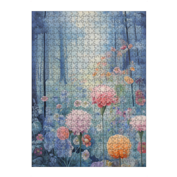 Puzzle Ravensburger "Blaue Waldstimmung" artboxONE - Natur,Floral,Abstrakt