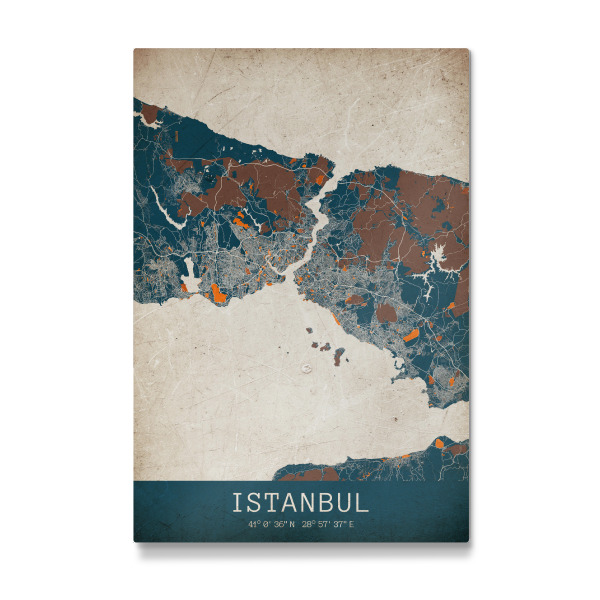 Galerie-Print "Vintage CityMap Istanbul" 30x20 cm artboxONE