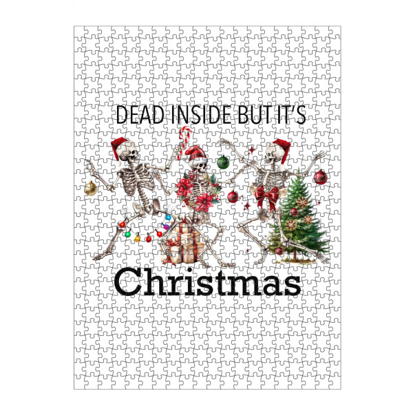 Puzzle Ravensburger "Tanzendes Skelett Weihnachten" artboxONE - Abstrakt,Weihnachten,Buchstaben,Festivals,Halloween