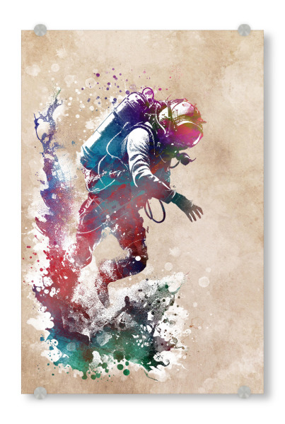 Acrylglasbild "Sporttauchen Kunst A" artboxONE - Sport,Sport / Motivation - Gerätetauchen,Gerätetauchen,Tauchen,Sport,Schwimmen