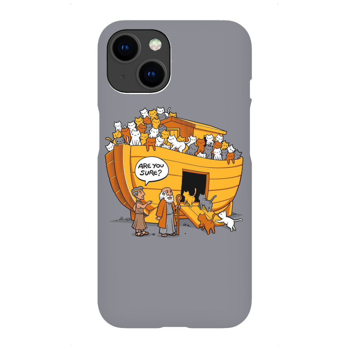 "Noahs Arche-Katze"für iPhone - Premium-Case Handyhülle artboxONE