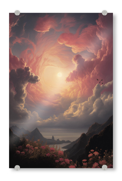 Acrylglasbild "Sonnenaufgang im Paradies" artboxONE - Natur,Reise,Reise / Strand und Meer