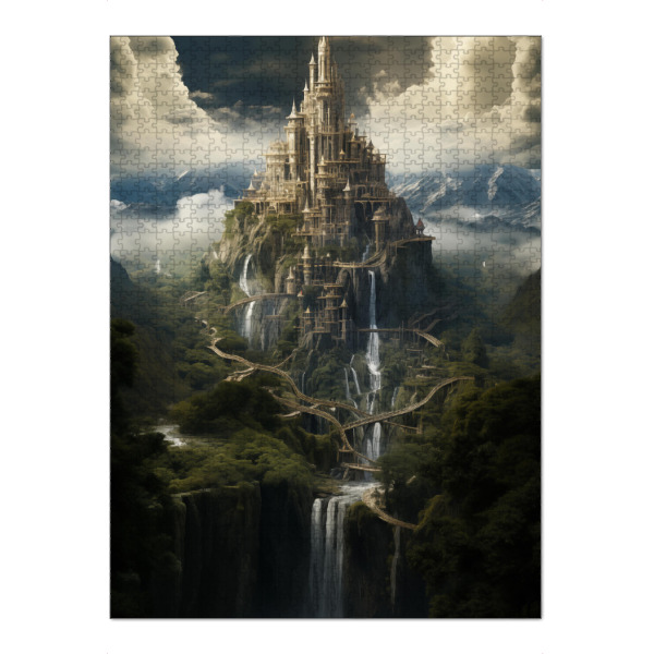 Puzzle Ravensburger "Magisches Schloss in den Bergen" artboxONE - Natur,Reise,Architektur