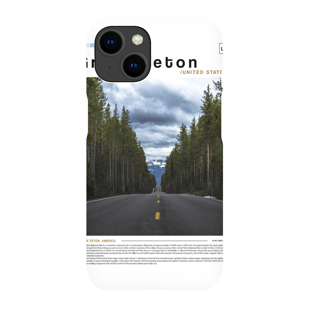 iPhone "Grand-Teton-Zeitungscover" Premium-Case Handyhülle artboxONE