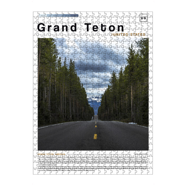 artboxONE Puzzle "Grand-Teton-Zeitungscover" artboxONE - Städte,Architektur