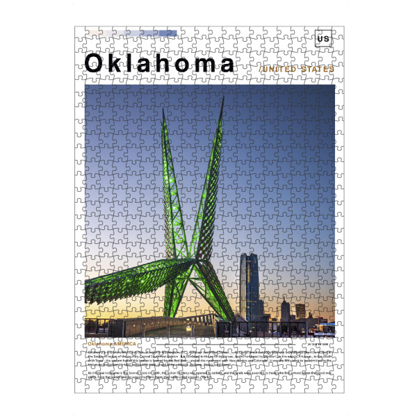 artboxONE Puzzle "Titelseite - Zeitung aus Oklahoma" artboxONE - Städte,Architektur