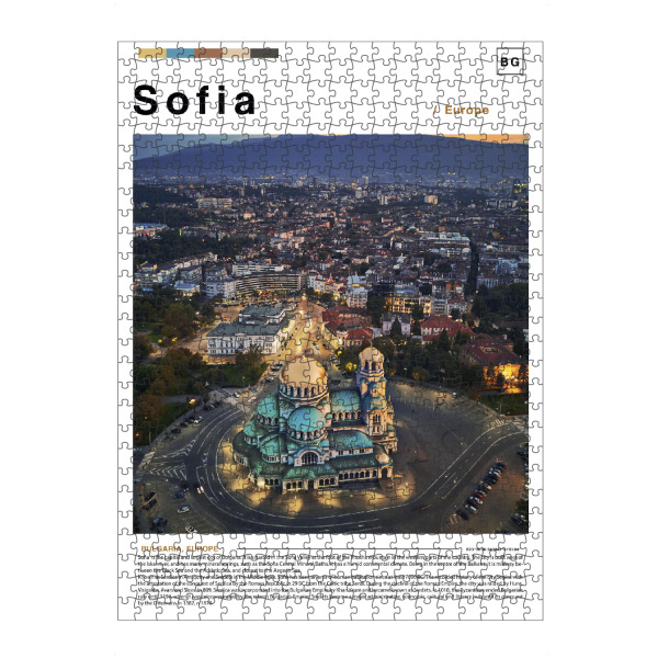 Puzzle Ravensburger "Cover der Sofia-Zeitung" artboxONE - Städte,Architektur