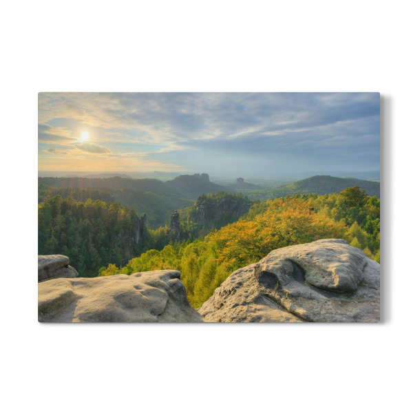 Galerie-Print "Sächsische Schweiz Carolaaussicht" 30x20 cm artboxONE