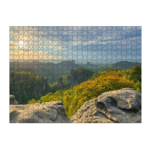 artboxONE Puzzle "Sächsische Schweiz Carolaaussicht" artboxONE - Natur,Reise,Reise / Länder