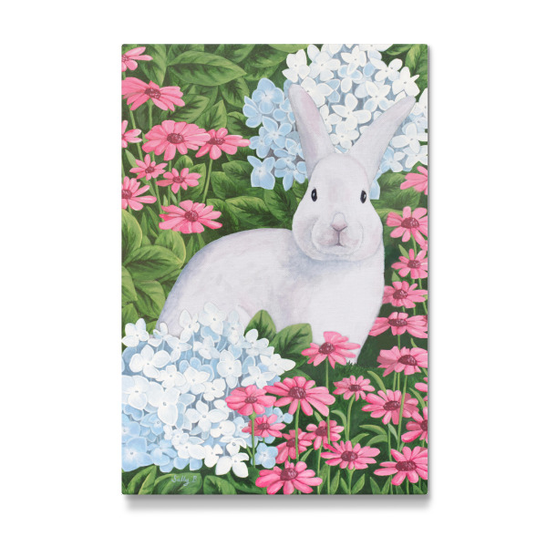 Galerie-Print "Kaninchen im Blumengarten" 30x20 cm artboxONE