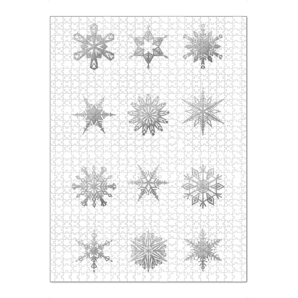 Puzzle Ravensburger "Zwölf Schneeflocken" artboxONE - Weihnachten