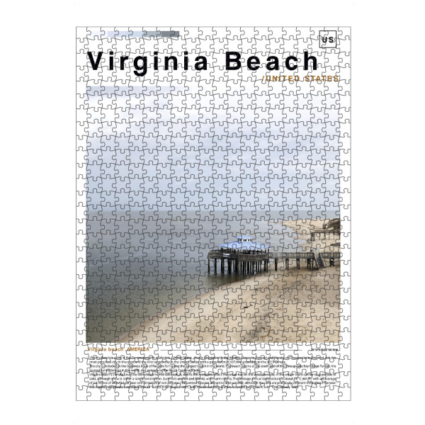 Puzzle Ravensburger "Virginia Beach-Zeitung" artboxONE - Städte,Architektur