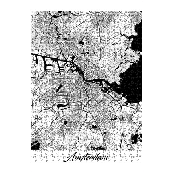 artboxONE Puzzle "Amsterdam City Map" artboxONE - Städte / Amsterdam,Kartografie