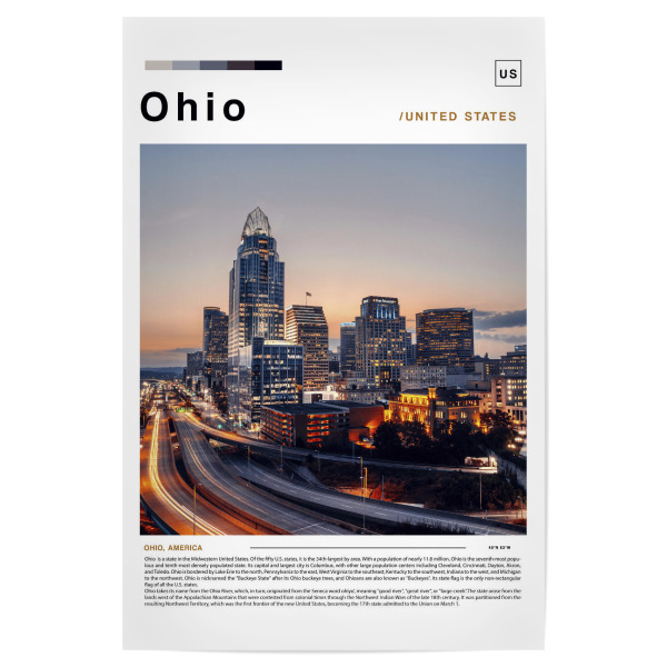 Poster "Ohio-Zeitungscover" artboxONE - Städte,Architektur