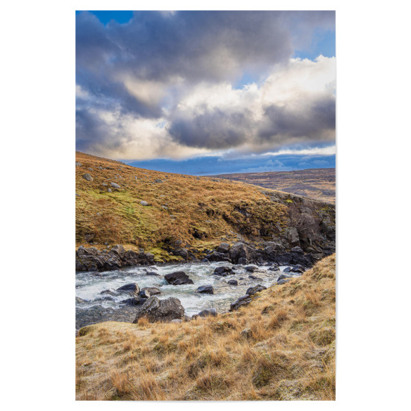 Poster 30x20 cm "Fluss in Island" artboxONE - Natur,Reise,Reise / Länder