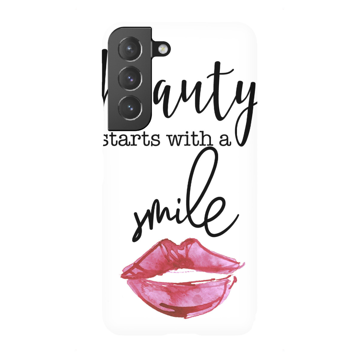 Samsung Galaxy "Beauty Starts With A Smile" Premium-Case Handyhülle artboxONE