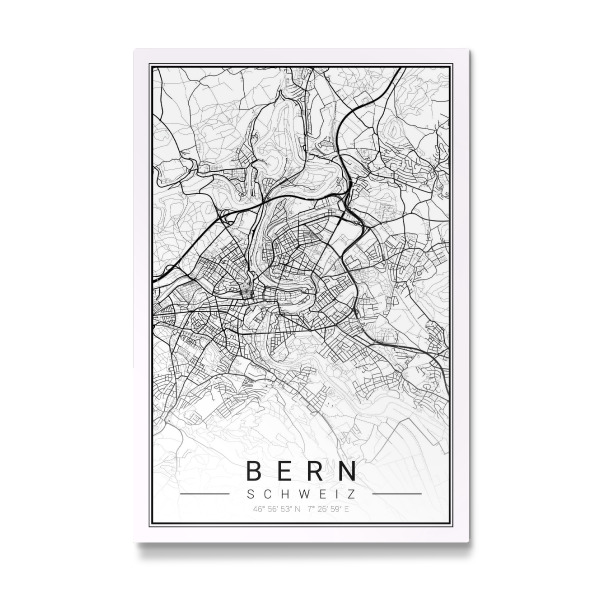 Galerie-Print "Berner City Map" 30x20 cm artboxONE